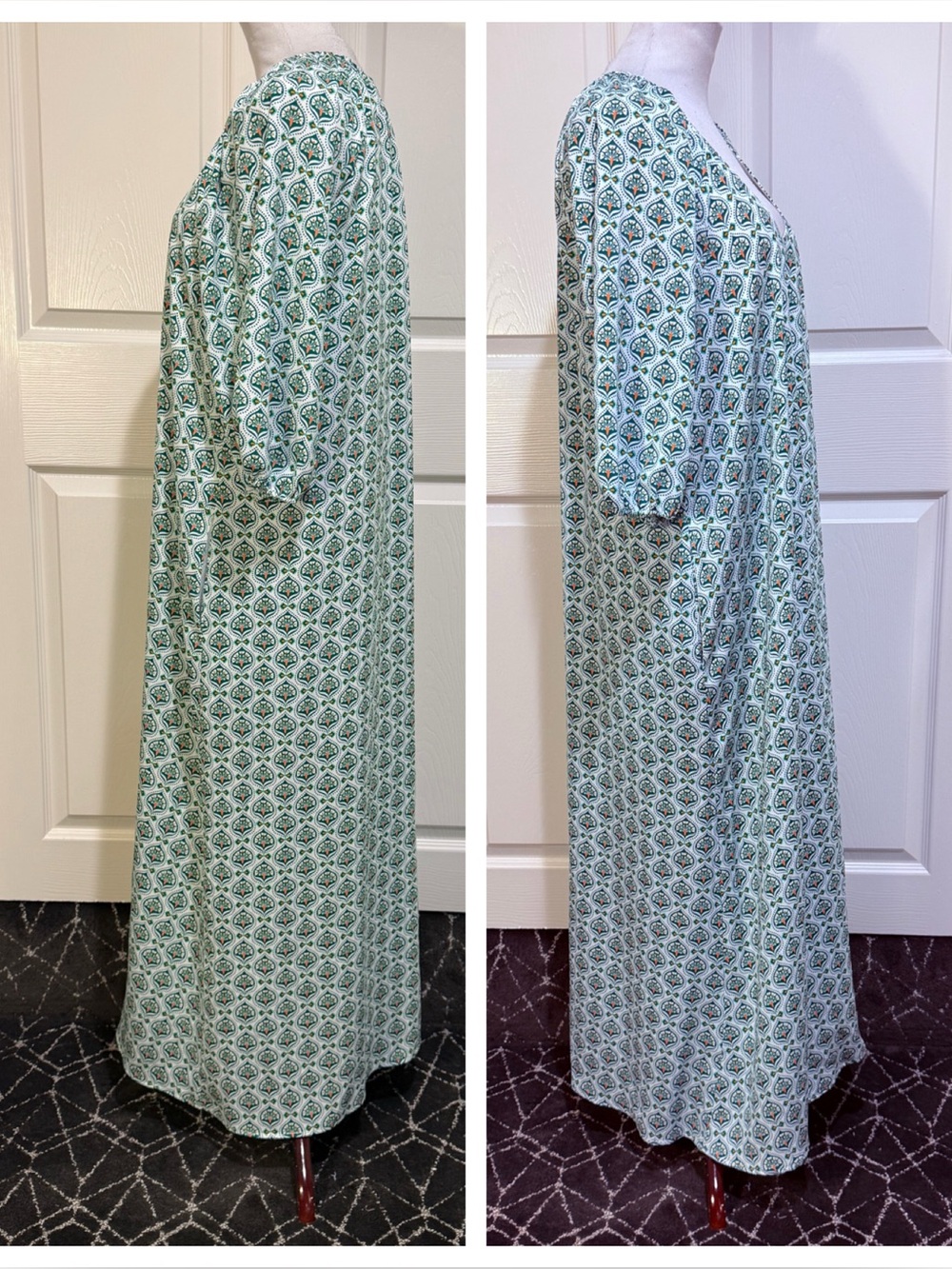 Hyacinth House Green Leaves Laurel Maxi Dress - Picture 5 of 9
